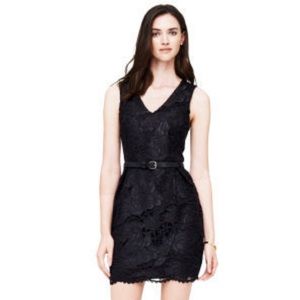 EUC CLUB MONACO Leala Black Lace Dress - size 4